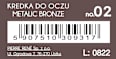 Kredka do oczu Eyeperspective Liner 02 Metallic Bronze Miyo