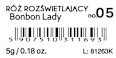 Róż rozświetlający Cheeky Blush - Bonbon Lady nr 5 Miyo