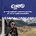 Big tyčinka s příchutí jahoda a bílá čokoláda Corny