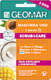 Maschera viso 5 minuti esfoliante illuminante GEOMAR
