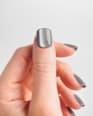 Künstliche Nägel Press Ons Short Square Glass Grey Doonails