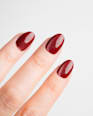 Künstliche Nägel Press Ons Short Round Glass Burgundy Doonails