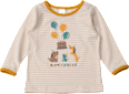 Langarmshirt Geburtstag mit Happy Birthday-Schriftzug, beige, Gr. 86/92 ALANA