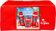 Deo spray, deo stift és tusfürdő ajándékcsomag neszesszerben Old Spice