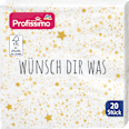 Servietten "Wünsch dir was" 25x25cm Profissimo