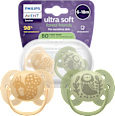 Smoczek uspokajający Ultra Soft 6-18m, neutral PHILIPS AVENT