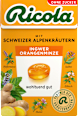 Bonbon, Ingwer & Orangenminze, zuckerfrei, in der Taschenbox Ricola