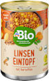 Zuppa biologica di lenticchie con patate dmBio