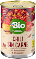 Eintopf Chili sin Carne mit Kidneybohnen & Weizenhack dmBio