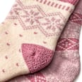 Thermosocken mit Norweger-Muster, rosa, Gr. 27/29 ALANA