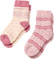 Thermosocken mit Norweger-Muster, rosa, Gr. 23/26 ALANA