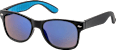 Sonnenbrille Kids, schwarzes Gestell, blau-schwarze Bügel SUNDANCE