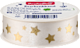 Geschenkband mit Sterne, creme Profissimo