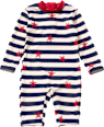 Badeoverall mit Streifen- und Seestern-Muster, blau & rot, Gr. 110/116 PUSBLU