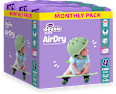 Plenice Air Dry 4 (8-14 kg), mesečno pakiranje Violeta