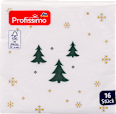 Salvete - motiv borovi i pahuljice; 25*25cm Profissimo