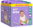 Plenice Air Dry 5 (11-18 kg), mesečno pakiranje Violeta