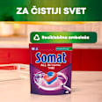 ALL IN 1 EXTRA tablete za pranje sudova GIGA pack 85kom + 5in1 RINSER za sjaj posuđa 750ml gratis Somat