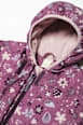 Schneeanzug mit Blumen-Muster, rosa, Gr. 74/80 Dimo