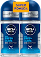 Deo roll-on Fresh Active, duo pakiranje, 2 x 50 ml NIVEA MEN