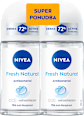 Roll-on deodorant Fresh Natural – super ponudba, 2 × 50 ml NIVEA