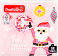 ubrousky Santa Claus, 25x25 cm, 3vrstvé Profissimo