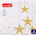 Papirnate serviete, 33 x 33 cm, motiv zvezd Profissimo