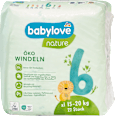 nature pelene XL vel. 6 (15-20 kg) babylove nature