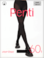 Чорапогащник over knee, 60 DEN, черен, размер 3/4 Penti