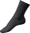 Socken mit Bio-Baumwolle schwarz Gr. 39-42 Fascino