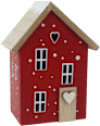 dekorace domek červený velký MOREX