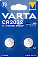 Batterie Knopfzelle CR 2032 Lithium Varta