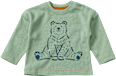 Pullover mit Waffel-Struktur & Bären-Motiv, grün, Gr. 80 ALANA