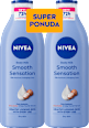Mlijeko za tijelo Smooth Sensation, duo pakiranje, 2 x 400 ml NIVEA