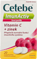 Cetebe ImunActiv vitamin C + zinek s malinovou příchutí Cetebe