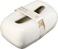 Taschentuchbox aus Keramik, offwhite dm home