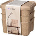 Aufbewahrungsbox-Set aus Pappe, natur dm home