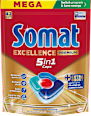 Таблетки за съдомиялна машина Excellence Premium 5в1, 42 броя Somat
