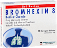 BROMHEXIN 8 Berlin-Chemie 8 mg Bromhexinhydrochlorid überzogene Tabletten BERLIN-CHEMIE
