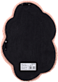 Wandspiegel Wolke mit Teddystoff, rosa (30x18x1,5 cm) dm home