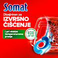Kapsule za strojno pranje posuđa Excellence 4in1 Somat