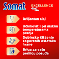 Kapsule za strojno pranje posuđa Excellence 4in1 Somat