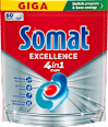 Kapsule za strojno pranje posuđa Excellence 4in1 Somat