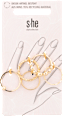 Ring-Set gold  s-he stylecollection
