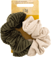 Scrunchie grün beige s-he stylecollection