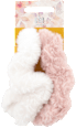 Scrunchie-Set rosa und weiß mit Fell s-he stylecollection