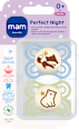 dudlík Perfect Night 0+m, modrá/zelená mam