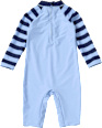 UV Badeoverall mit Streifen-Muster & Anker-Motiv, blau, Gr.  PUSBLU