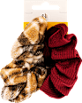 Scrunchie (skunci) hajgumi szett, kockás és bordó s-he stylecollection