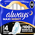 Binden Maxi Night mit Flügeln  always